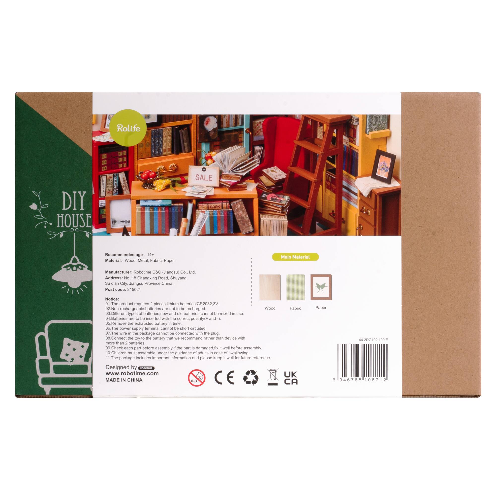 Rolife® Sam's Study DIY Miniature House Kit